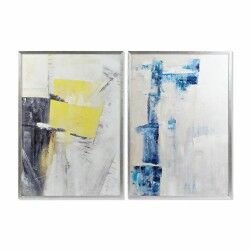 Schilderij DKD Home Decor Abstract 70 x 3 x 100 cm Stads (2 Stuks)