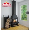 Huesca 3-Glass Wood Burning Fireplace Bronpi 10 kW