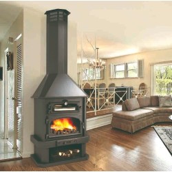 Cheminée à bois Ebro avec Four Bronpi 14 kW