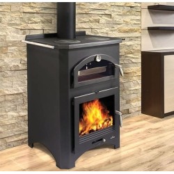 Bronpi Monza 14kW Fogão a lenha com forno e fogão