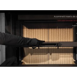 Crystal 80 Max Wood-Burning Fireplace A.Caminetti 3 Glass Sides