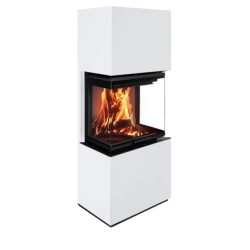 Poêle à bois Scandinavian 65 SWH A.Caminetti 3 Faces vitrées relevables