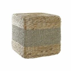 Voetensteun DKD Home Decor Multicolour Natuurlijk Boho 42 x 42 x 40 cm