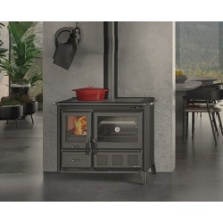 Cuisinière à bois La Nordica Gardenia XXL10.5kW Steel