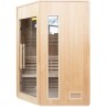 Zen Angular Dampfsauna 3-4 Sitzer LED Komplettpaket France Sauna