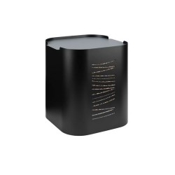 Wood Pellet Storage Stepia Black Ice Grey Dixneuf Design