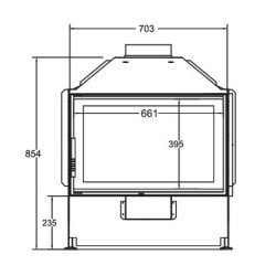 Appartamento 60 A.Caminetti Camino a legna aperto