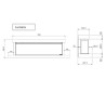 Lumen 1600 electric fireplace in charcoal grey frame by Nordica