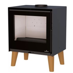 Arus 12.5kW Bronpi Wood Stove with Wooden Legs