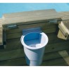 Piscine Bois Sunwater 360 All in One Ubbink Liner bleu