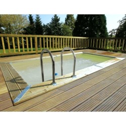 Holz-Pool Ubbink Azura 250x450 H126cm Liner beige