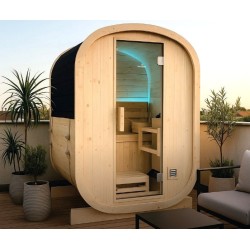 Holl's Gaïa Nova 6-seater outdoor sauna in Spruce