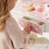 Coiffeuse avec Banc Teamson Rose Blanc Pois 63 x 100 x 29 cm