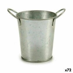 Vaso Ibergarden A52000-B Argentato Zinco Secchio 16 x 12 x 11 cm (72 Unità)