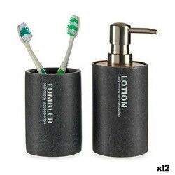 Zeepdispenser Berilo 77933 Grijs Hars 350 ml 7,3 x 16,5 x 8 cm (12 Stuks)
