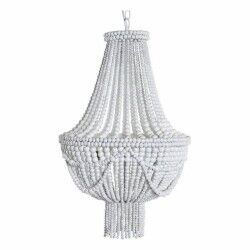 Plafondlamp DKD Home Decor Wit Metaal Hout MDF 40 W 220 V 50 x 50 x 128 cm
