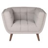 Fauteuil en Tissu Gris Clair Meryl KosyForm