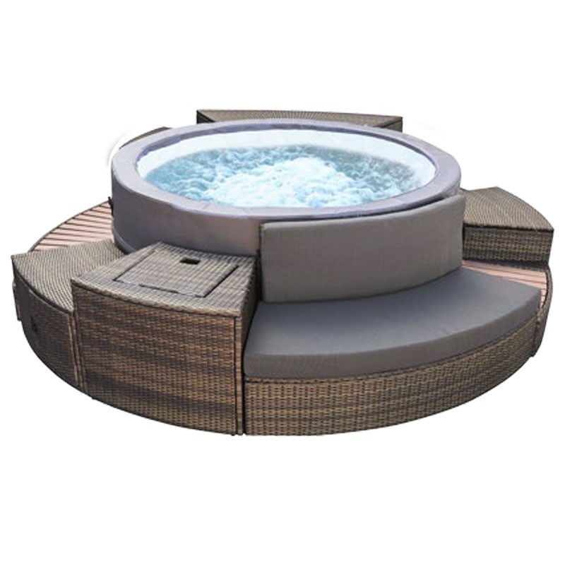 Spa portable NetSpa VITA PREMIUM 6 places avec mobilier