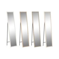 Miroir sur pied Home ESPRIT Blanc Marron Beige Gris 34 x 3 x 155 cm (4 Unités)