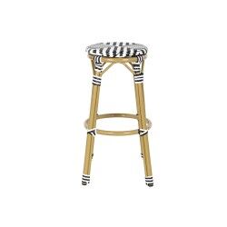 Sgabello Home ESPRIT Bicolore Metallo rattan sintetico 39,5 x 39,5 x 74,5 cm