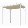 Pergola Aluminium Habrita Anthracite 12m2 with shade canvas