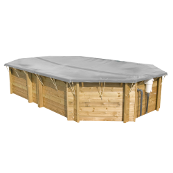 Couverture d’hiver piscines bois octogonales allongées OCTO Plus 640