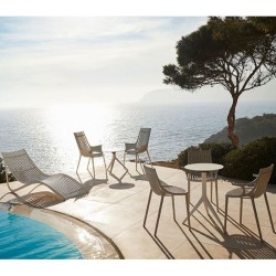Lot de 2 Chaises Longues Vondom Ibiza Blanc