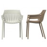 Lot de 4 fauteuils vondon Spritz écru