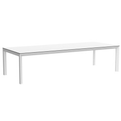 Grande table Frame 300 Vondom 300x120xH74 blanc
