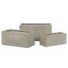 Plantenbak Home ESPRIT Beige Glasvezel Magnesium 74,5 x 37,5 x 37,5 cm