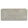 Plantenbak Home ESPRIT Beige Glasvezel Magnesium 74,5 x 37,5 x 37,5 cm