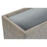 Plantenbak Home ESPRIT Beige Glasvezel Magnesium 74,5 x 37,5 x 37,5 cm