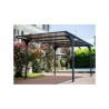 Tetto piano posto auto coperto 14.70m2 in alluminio e policarbonato Habrita