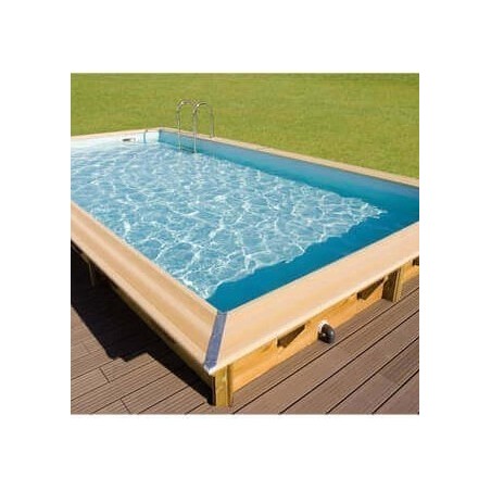 Pool Holz Ubbink Azura 400x750 H130 Liner Beige
