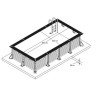 Pool Holz Ubbink Azura 400x750 H130 Liner Beige