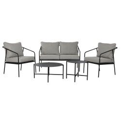 Ensemble de Table, Banc et 2 Chaises Home ESPRIT Acier 121 x 70 x 75 cm