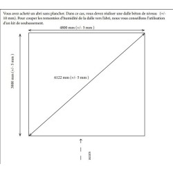 Galpão de jardim Habrita madeira maciça 25,37 m2 com telhado de aço plano