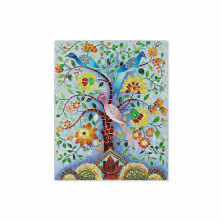 Tela DKD Home Decor Multicolore Albero 80 x 4 x 100 cm (1 Unità)