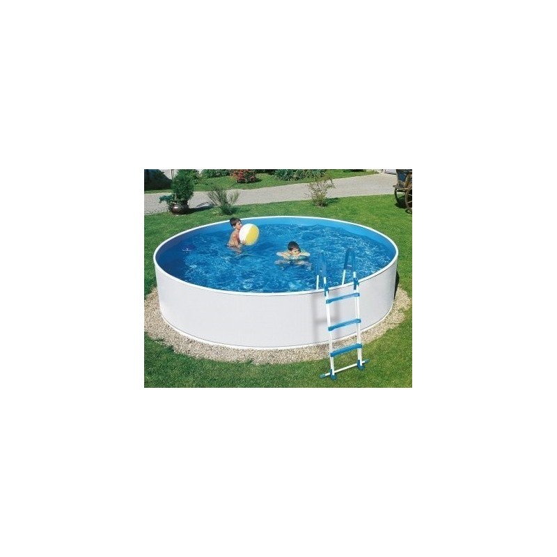 Piscina Azuro Redondo Grafito-blanco 360x120