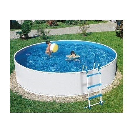 Piscina Azuro Redondo Grafito-blanco 360x120