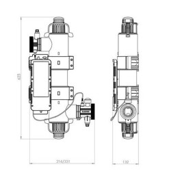 Tratamento UV da piscina pro mais vulcano 55W 50m3