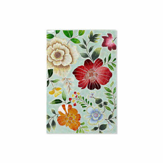 Canvas DKD Home Decor Multicolour Blommor 80 x 4 x 120 cm (1 Stuks)