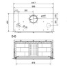Round Wood Stove Ferlux Elipse Panoramic 8 kW on Central Stand