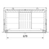 Inserto in legno Ferlux Galxy 80 Panoramic 16 kW