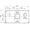 Wood Insert Ferlux Panoramic 90 Angle with 2 glazed sides 18 kW