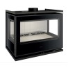 Wood insert Ferlux Panoramic 90 with 3 glazed sides 18 kW