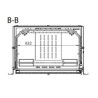 Ferlux Kalio Cast Iron Wood Insert with Turbo 16 kW crystal glass