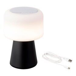 LED-lamp met Bluetooth Luidspreker en Draadloze Oplader Lumineo 894415 Zwart Herlaadbaar