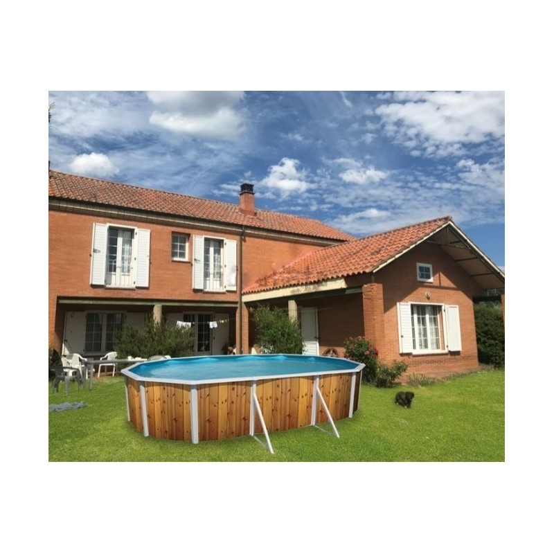 Oberirdischer Pool TOI Veta oval 640x366xH120 mit komplettem Kit