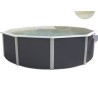 Piscine hors sol TOI Magnum ronde 350x132 avec kit complet Anthracite